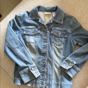 Chico’s “platinum” jean jacket
